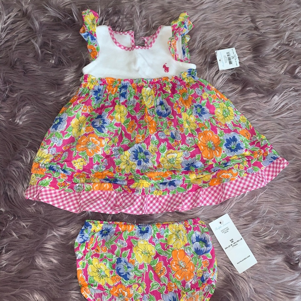 US Polo Assc dress NWT baby girl size 6 months